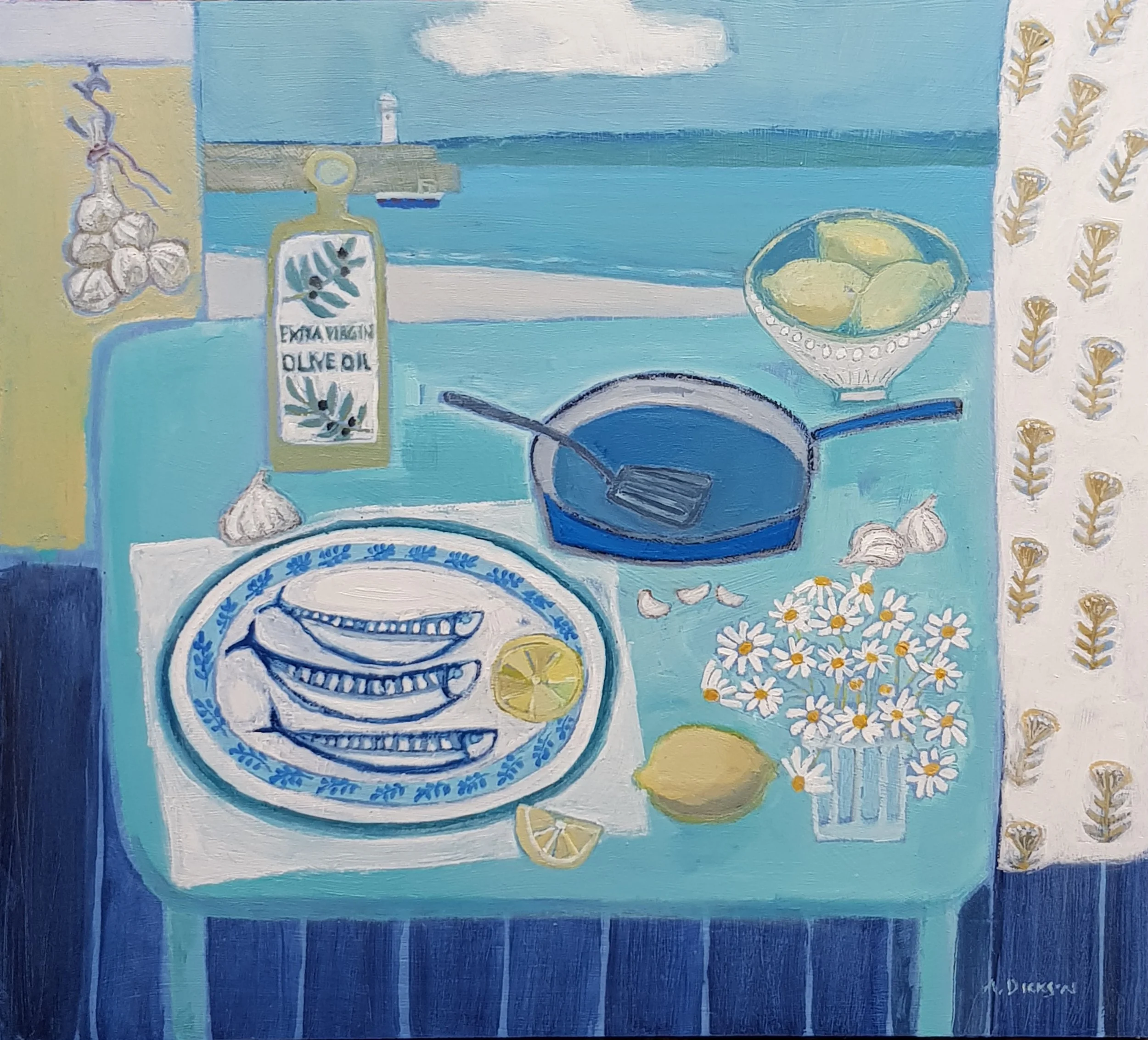 St Ives Harbour Mackerel
50 x 50cm SOLD