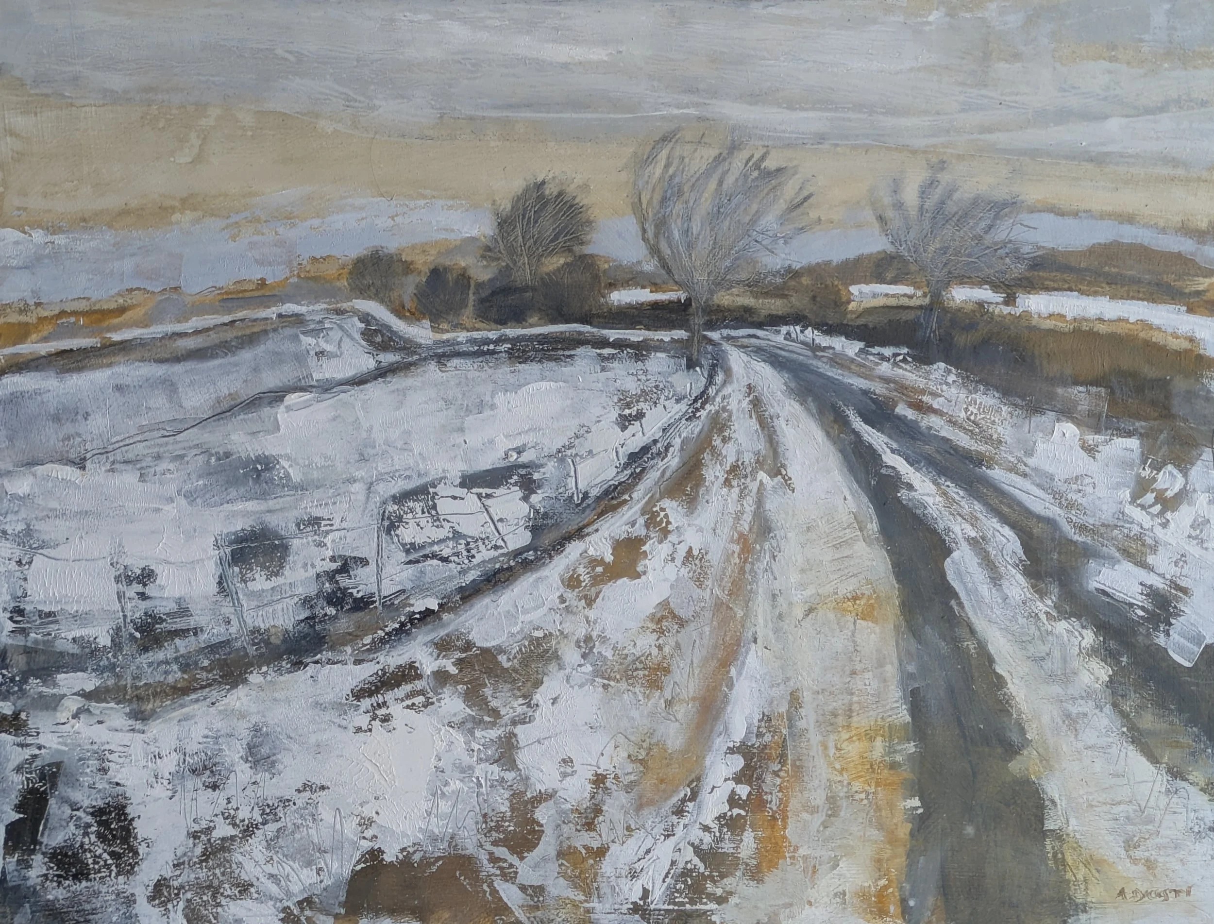 Road to Glenisla
40 x 30cm
(oil on board)