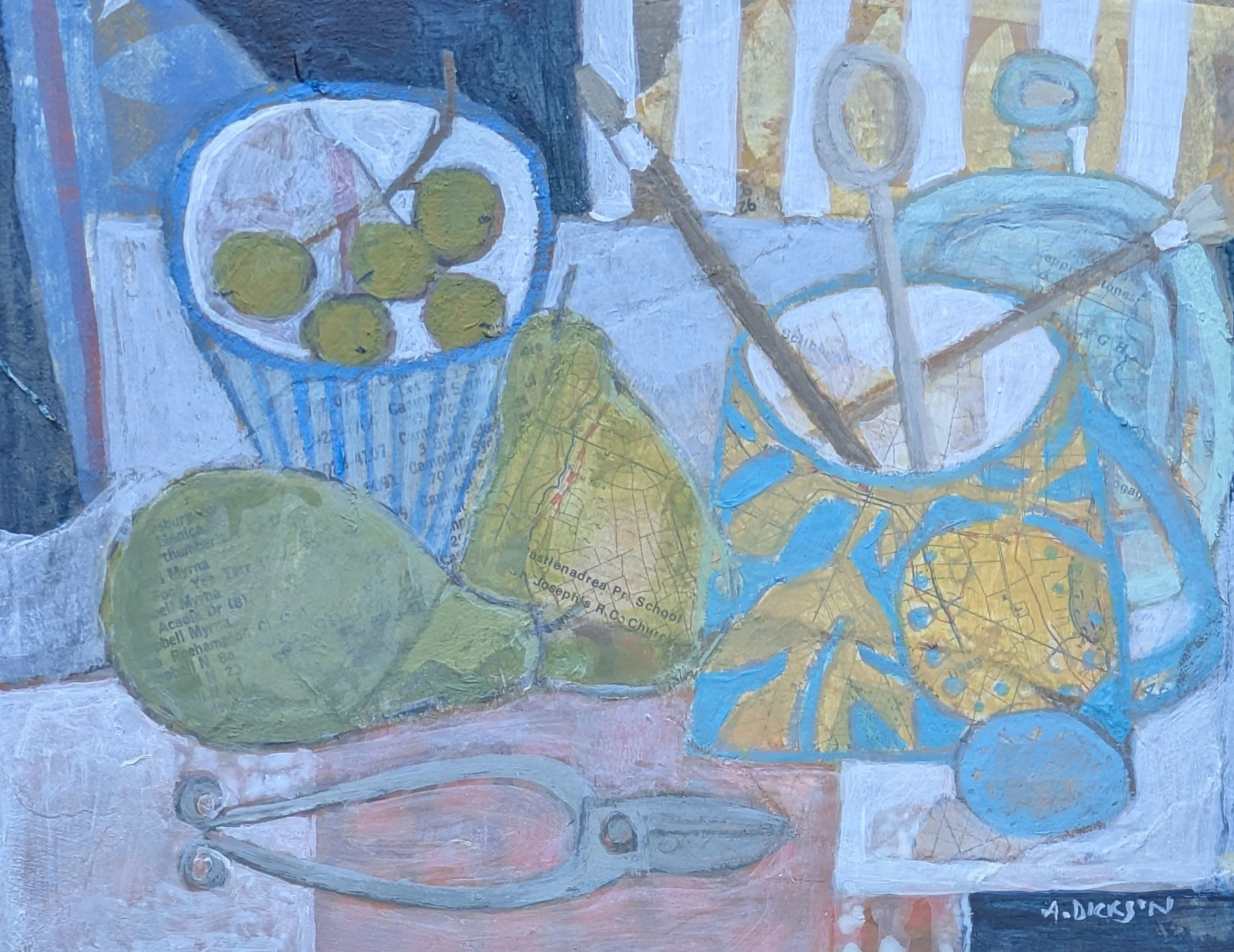 Postcard from Jamaica and Ireland
21 x 15cm
(acrylic on board)