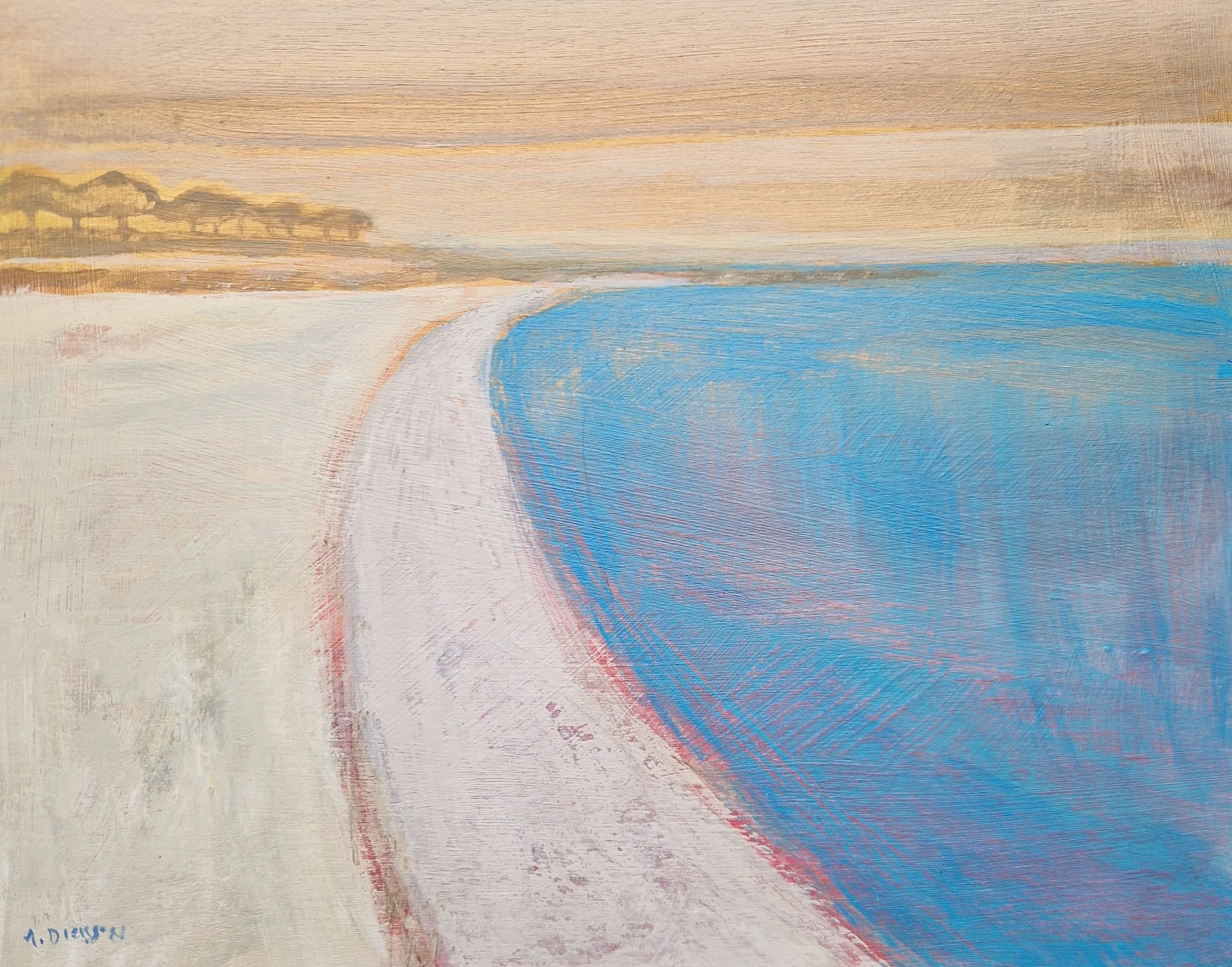 Yellowcraigs Evening 25 x 20cm (acrylic on board).jpg