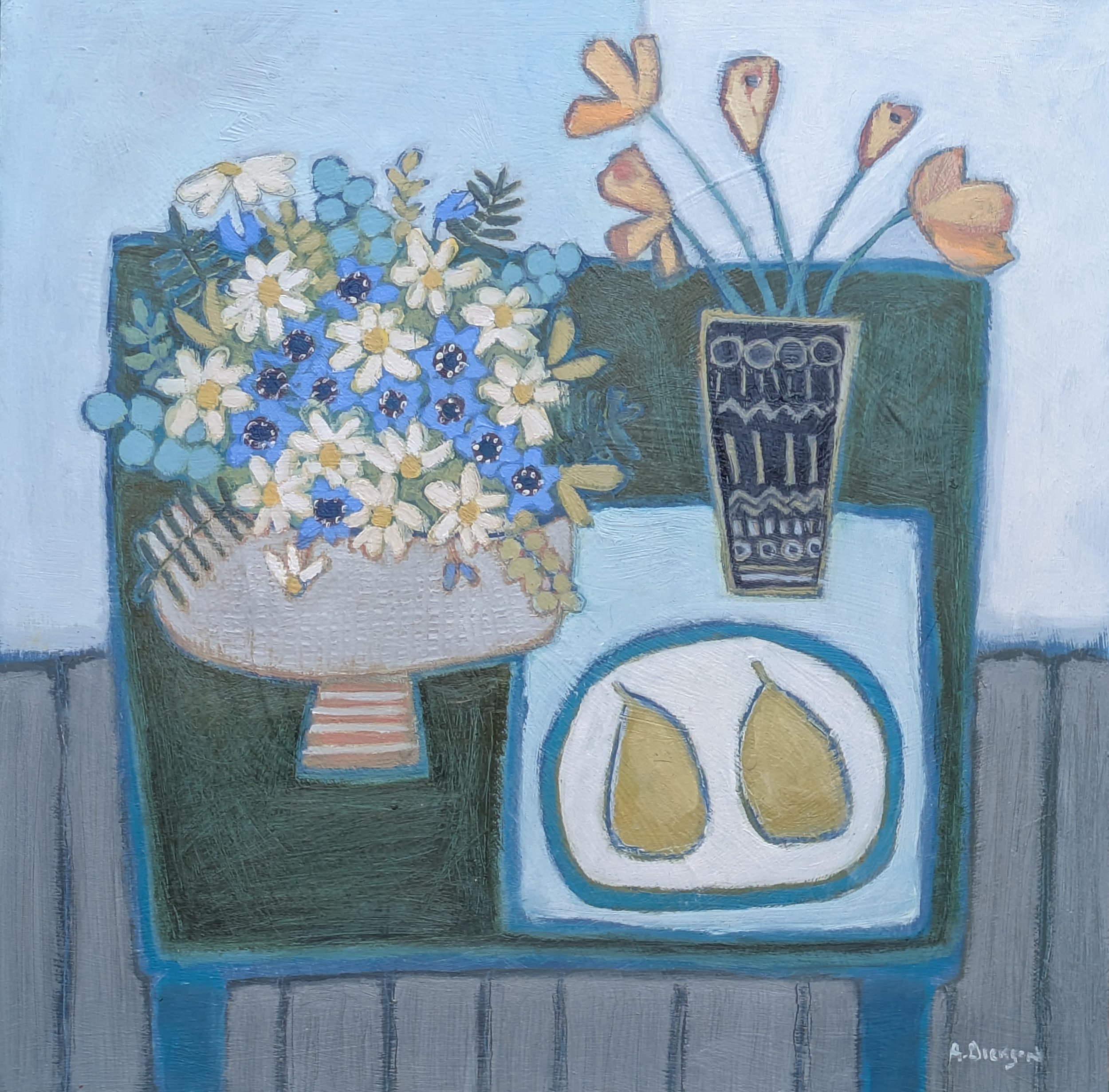 The Green Table
31 x 31cm
(oil on board)