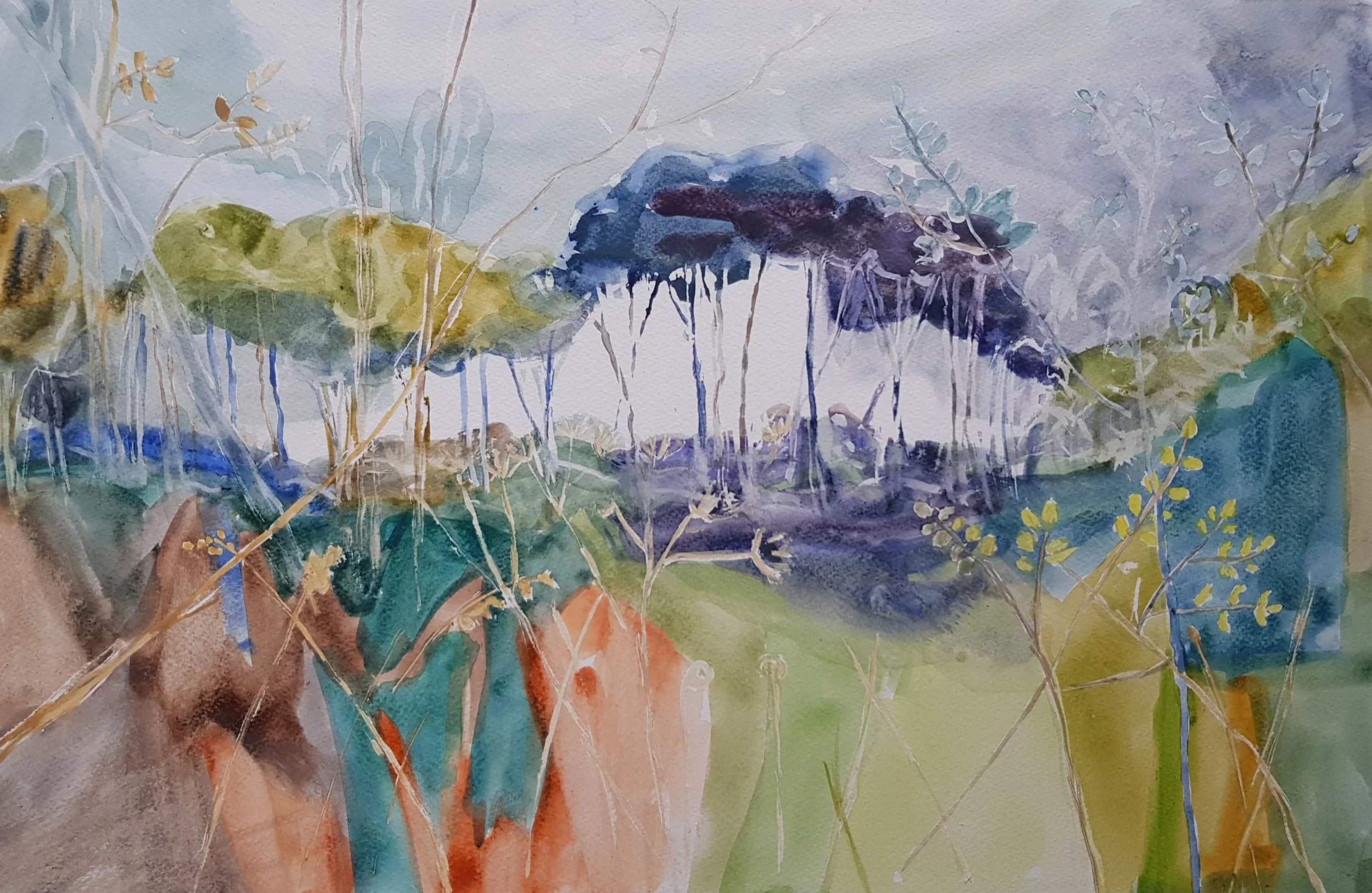 Turning leaves
Watercolour on paper