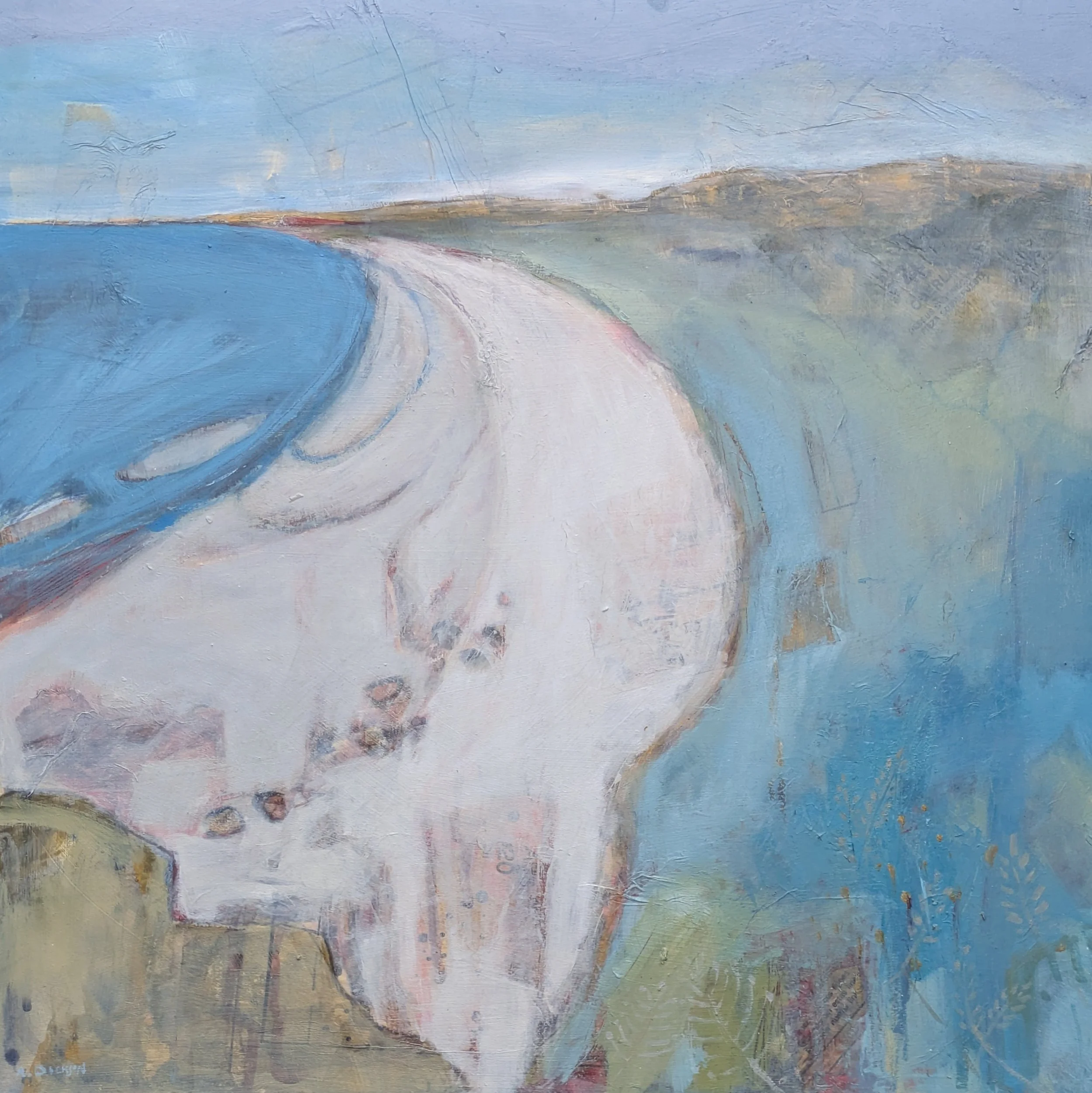 The Beach at St Cyrus
40 x 40cm
(oil on board)