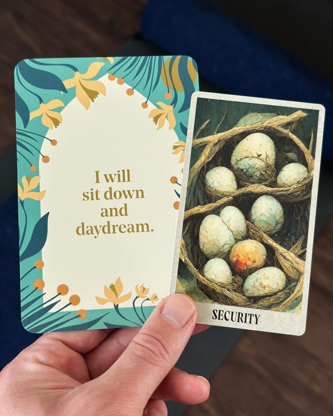 What are you dreaming of?

Last night, I led a Restore &amp; Rest class that was inspired by card pulls from @betweenworldsdeck and the Rest Deck from @thenapministry. We received &ldquo;Security&rdquo; and &ldquo;I will sit down and daydream,&quot; 