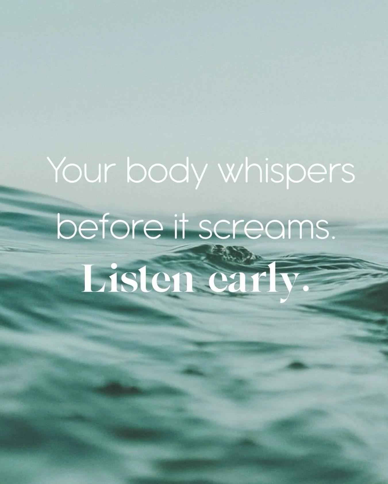 Your body is always talking to you &mdash; tightness, stiffness, little aches you brush off.
Those are the whispers.
Chiropractic care helps you listen before discomfort turns into a little something more loud.

✨ Early care = better movement, fewer 