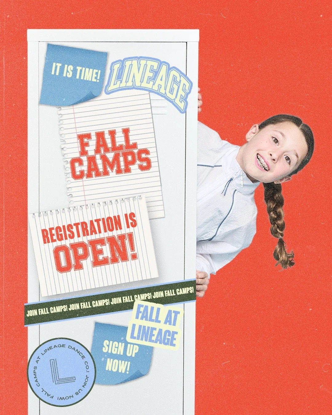 🎃✨ Fall Camps are HERE &amp; Registration is OPEN! ✨🎃

This October, Lineage is bringing the spooky vibes, the sass, and all the fun to the studio! 🍂👯&zwj;♀️

👻 Ghosts &amp; Groove: A Thrilling Good Time
📅 Thurs, Oct 24 | ⏰ 5:30&ndash;7:30 PM
?