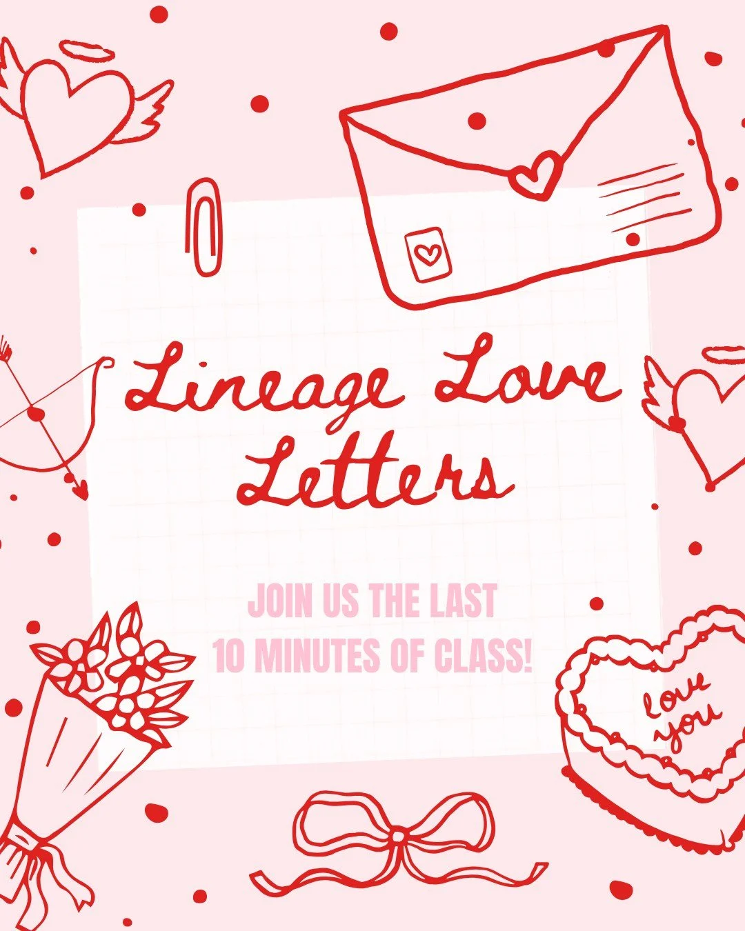It&rsquo;s Family Watch Week: Lineage Love Letters Edition 🤍

Families are invited to join us for the last 10 minutes of class to watch your dancer shine.This time is meant to give dancers the chance to show what they&rsquo;ve been working on!

As p