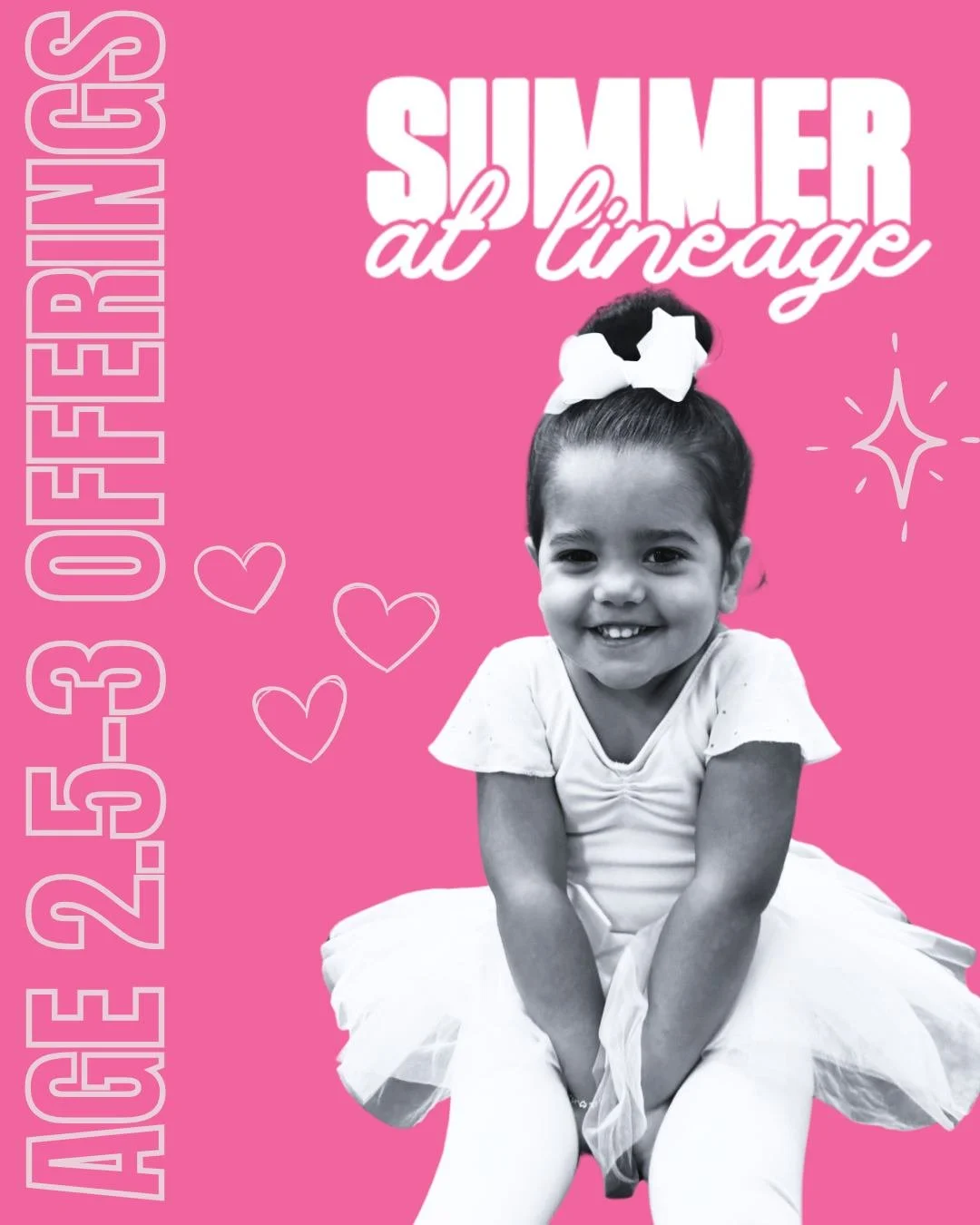 Tiny dancers welcome 🩰✨

If you&rsquo;ve been wondering &ldquo;are they ready for dance?&rdquo; ...SUMMER is the answer!

Our ages programs for dancers ages 2.5-3 are playful, gentle, and designed for first-timers. No pressure, just imagination, mus