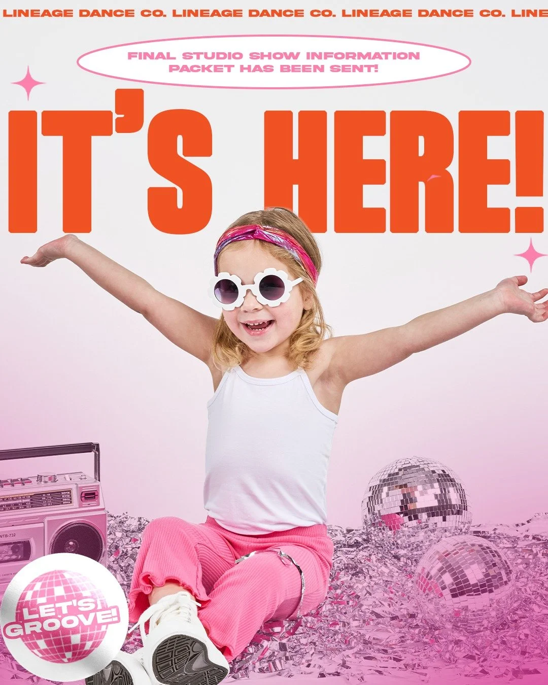 IT&rsquo;S HERE ✨

The 2026 Studio Show Information Packet has officially dropped! This is your one-stop shop for EVERYTHING you need for show season! Lineage Dance Co. Families can check their emails for the link to the packet!

Inside you&rsquo;ll 