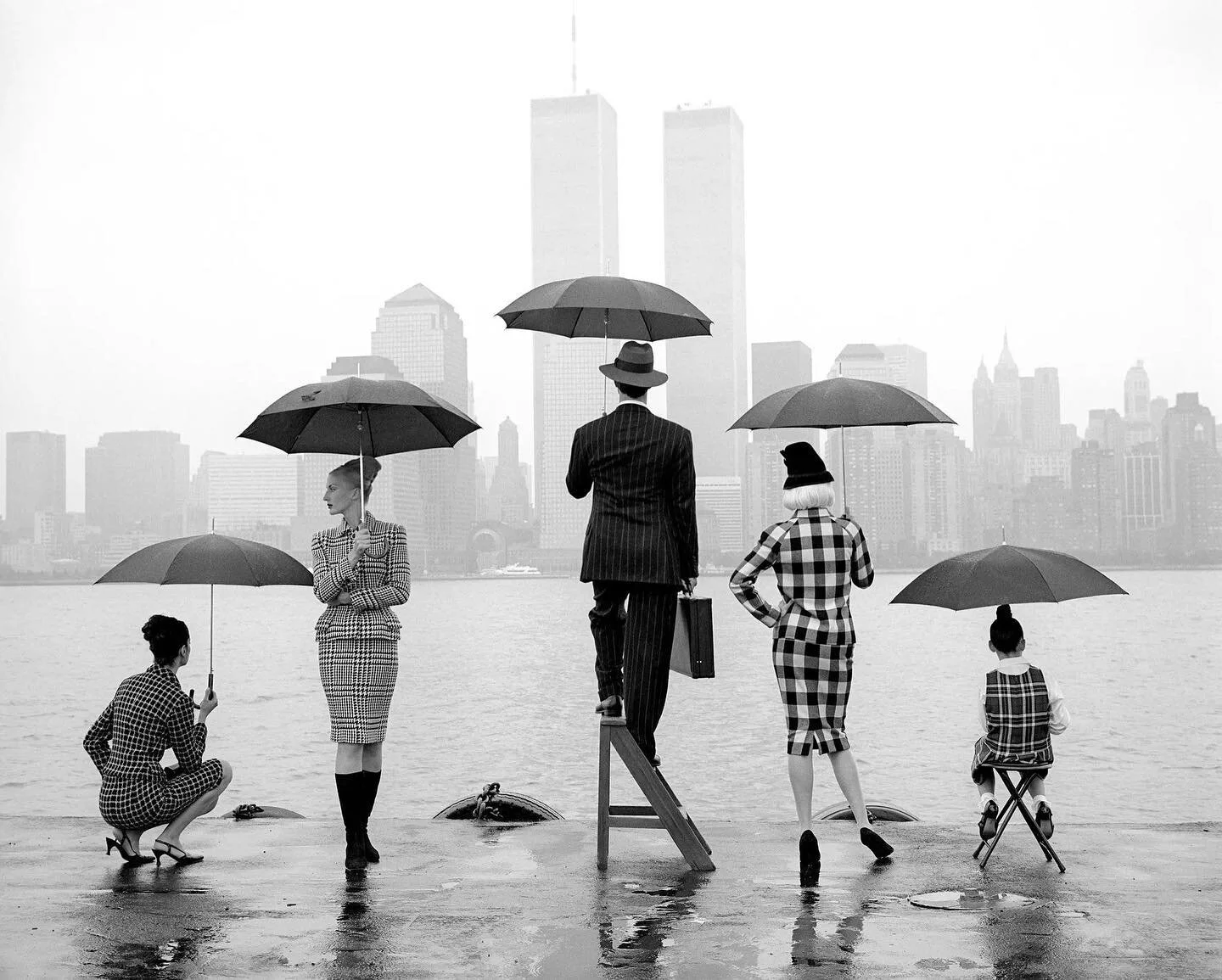 Never forgotten.
⠀⠀⠀⠀⠀⠀⠀⠀⠀
[Pictured: Rodney Smith (1995). &ldquo;Skyline, Hudson River, New York, 1995.&quot;]