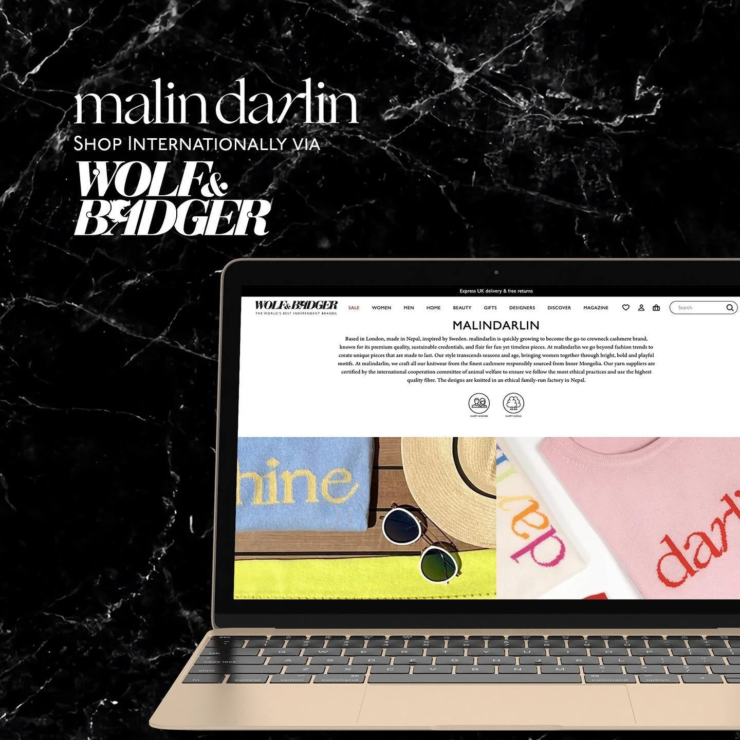 Shop MALINDARLIN @malin_darlin internationally via Wolf &amp; Badger @wolfandbadger, the world&rsquo;s leading independent brands retailer. (Duties &amp; taxes inclusive for orders to the UK, USA, EU, Australia, and Canada. Collect orders in-store in