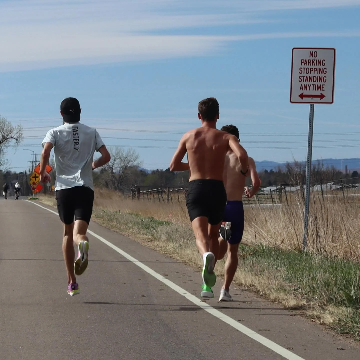 No parking - stopping - standing - anytime. 
Last key workout for @chrismmaxon before the Boston Marathon. @aceriverson and @samatkin_  joining in for the AM session. 
@trainingpeaks