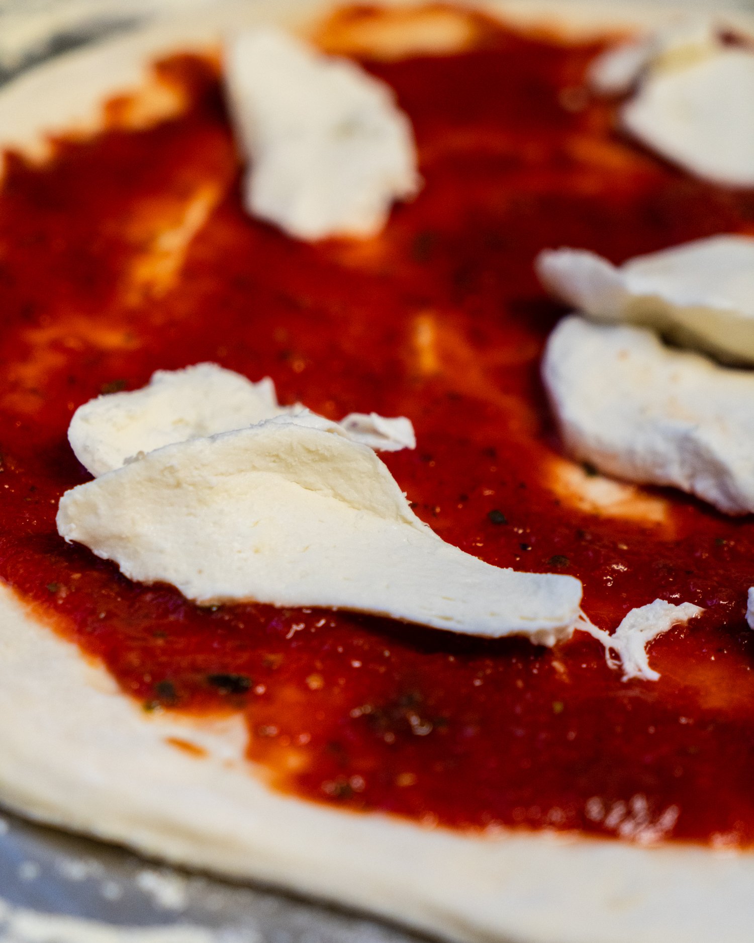  Nothing better than fresh, hand-pulled mozzarella!  