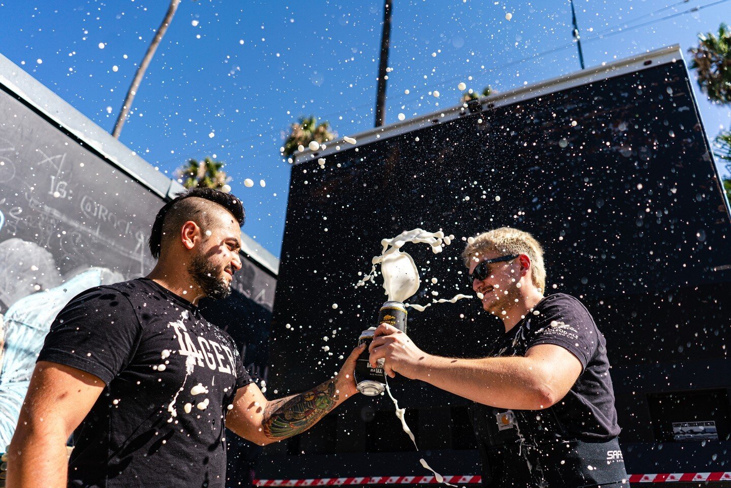 ⁠While we don't recommend beer showers, it sure is one way to cool down. 😎⁠
⁠
🍻 Happy Labor Day! The taproom is open early today for all your beer and pizza needs. Swing by from 12pm til Midnight.⁠
⁠
🍺 Staying in because you don't want to battle t