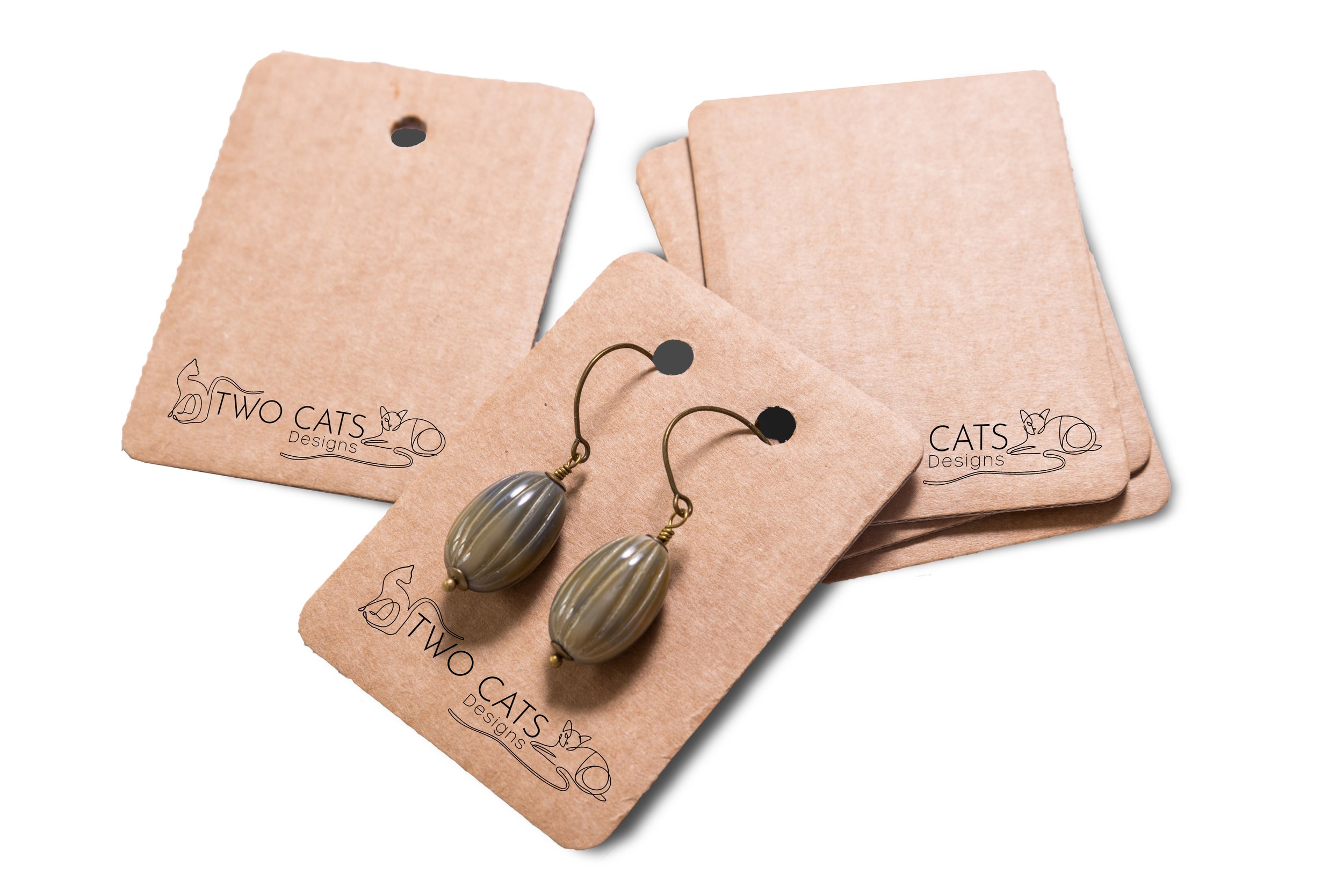 Two Cats Designs Earring Card
