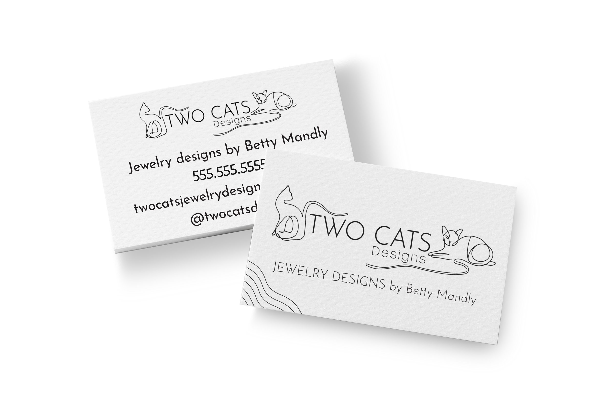 Two Cats Designs Business Card