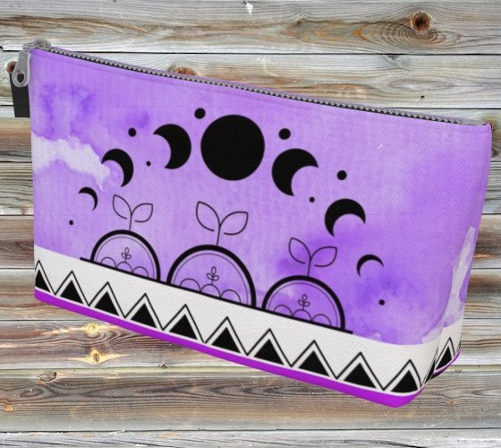 Purple Moon Makeup / Bead bag