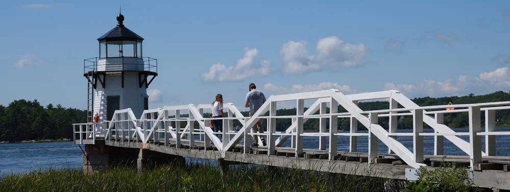   Doubling Point Lighthouse on the Kennebeck River.  