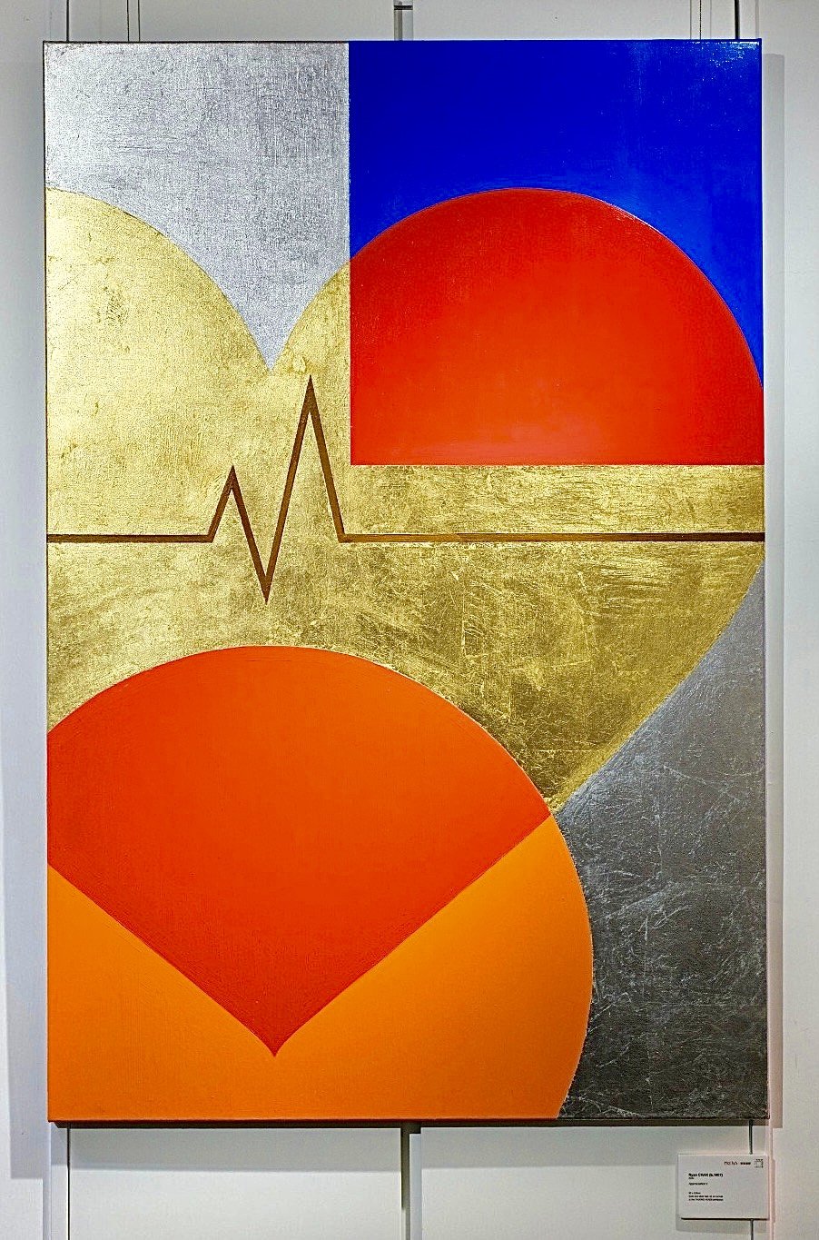 Appreciation (colour 1), 2020, Gold & Silver Leaf & Oil on Canvas, 80cm x 120cm
