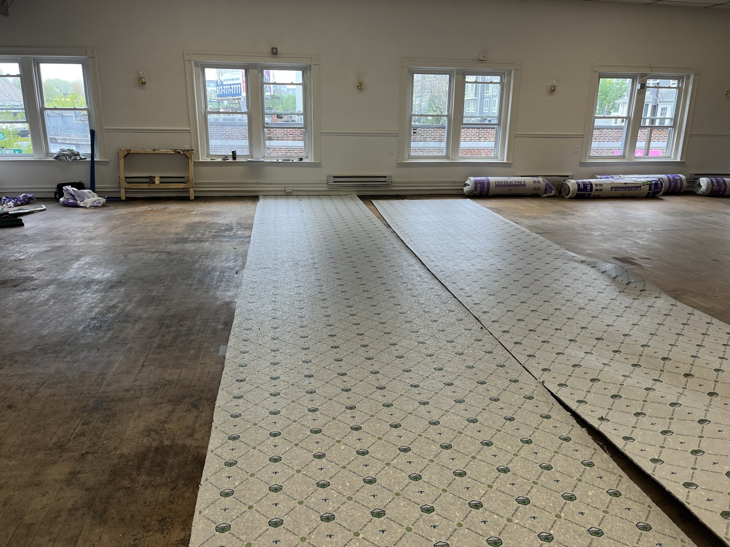 Check out the evolution of our new floor!