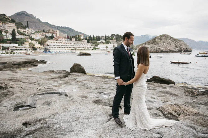 Villa Sant'Andrea Taormina Wedding // Introducing Alannah and Nick