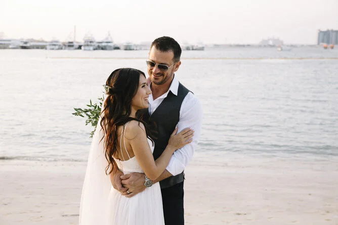 Fish Beach Taverna Wedding Dubai // Introducing Sara and Chad