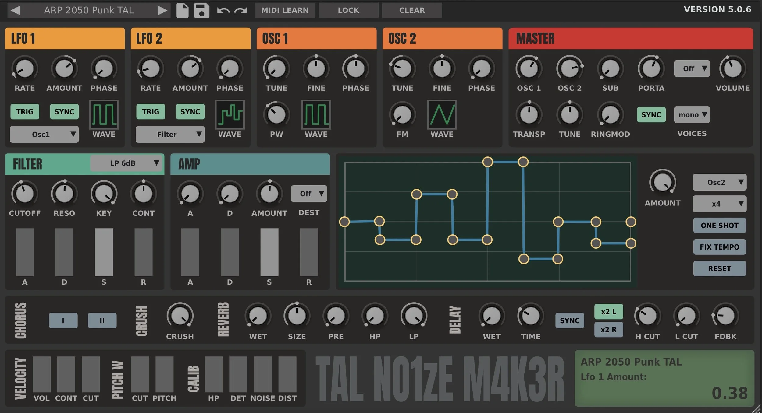 TAL-NoiseMaker: a versatile free virtual synth