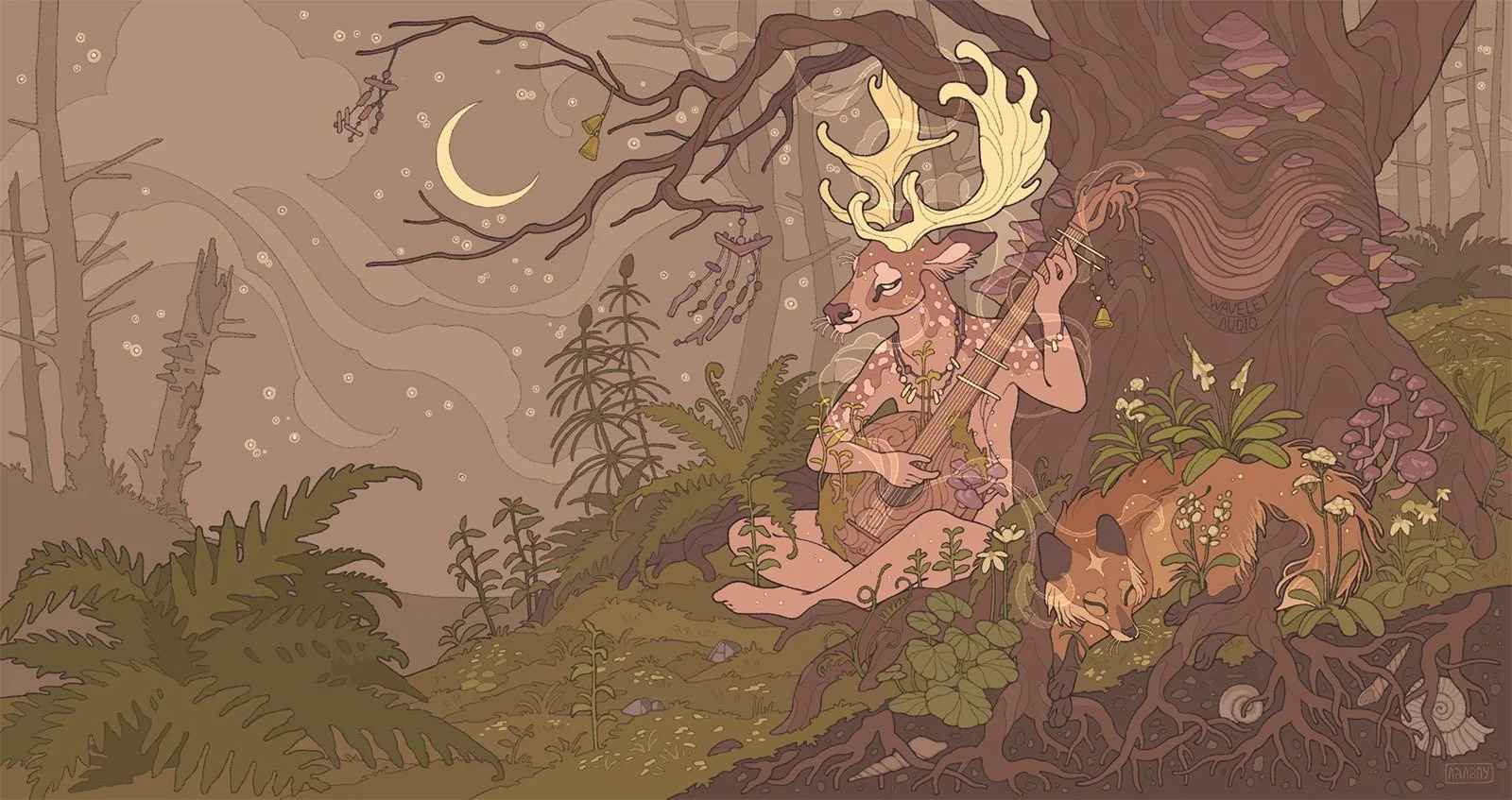 The Deer, the Fox, and the Guitar: Organic Acoustic Textures for Cinematic Composition