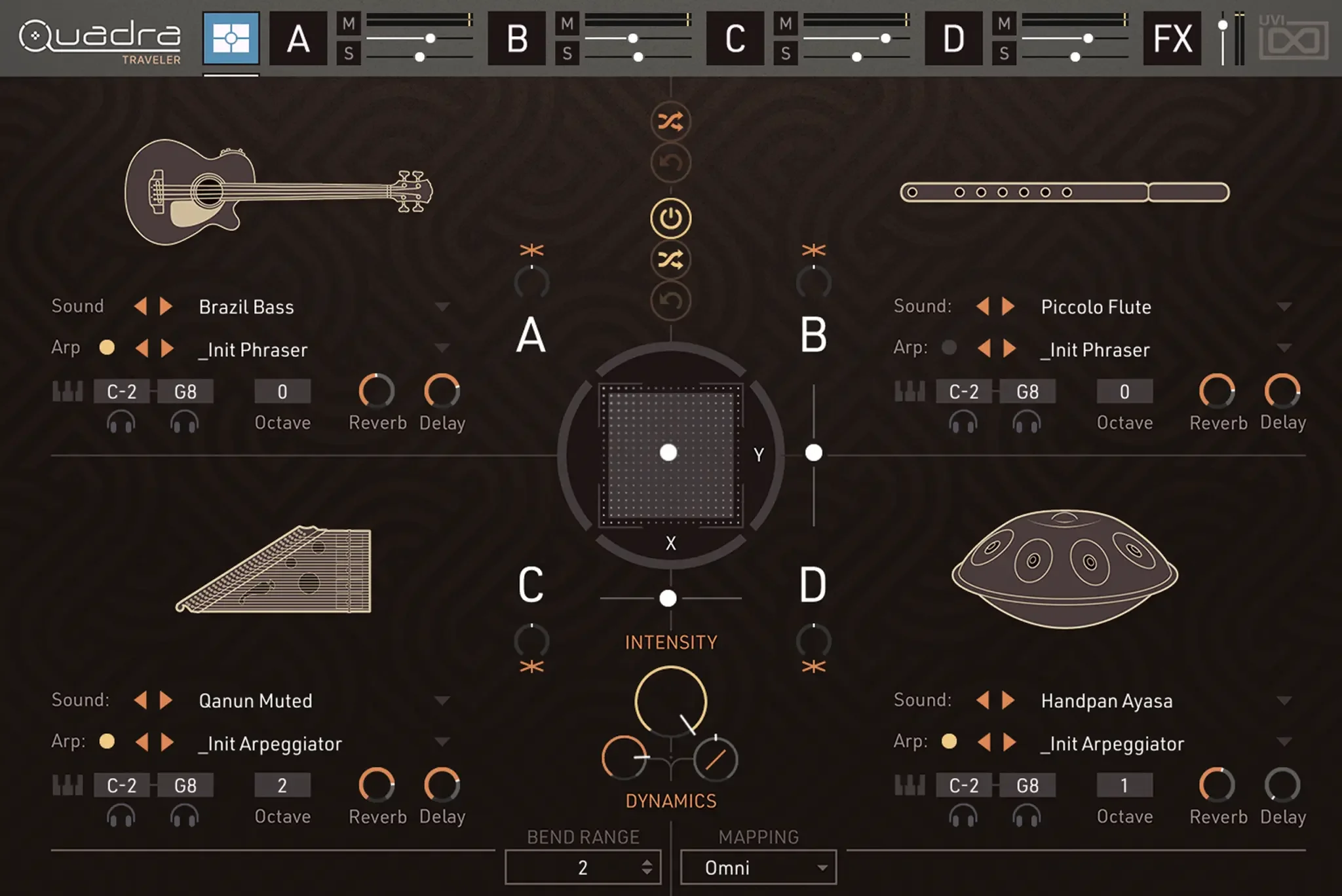 UVI Quadra Traveler: World Instruments, Creative Layers and Evolving Sequences