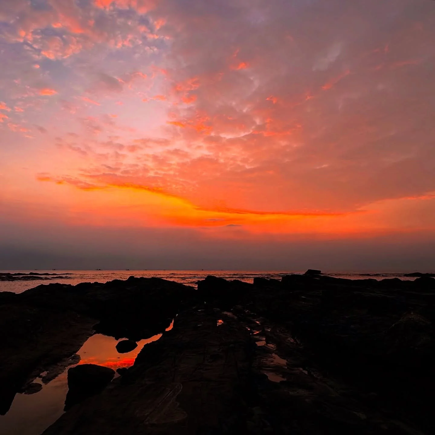 ..::T W I L I G H T::..
.
.
The Edge of Twilight

The sun whispers its final glow,
A gentle flame, now burning low.
Its golden threads through clouds are spun,
A fleeting dance before it&rsquo;s done.

The rocks, dark sentinels of time,
Stand firm ag