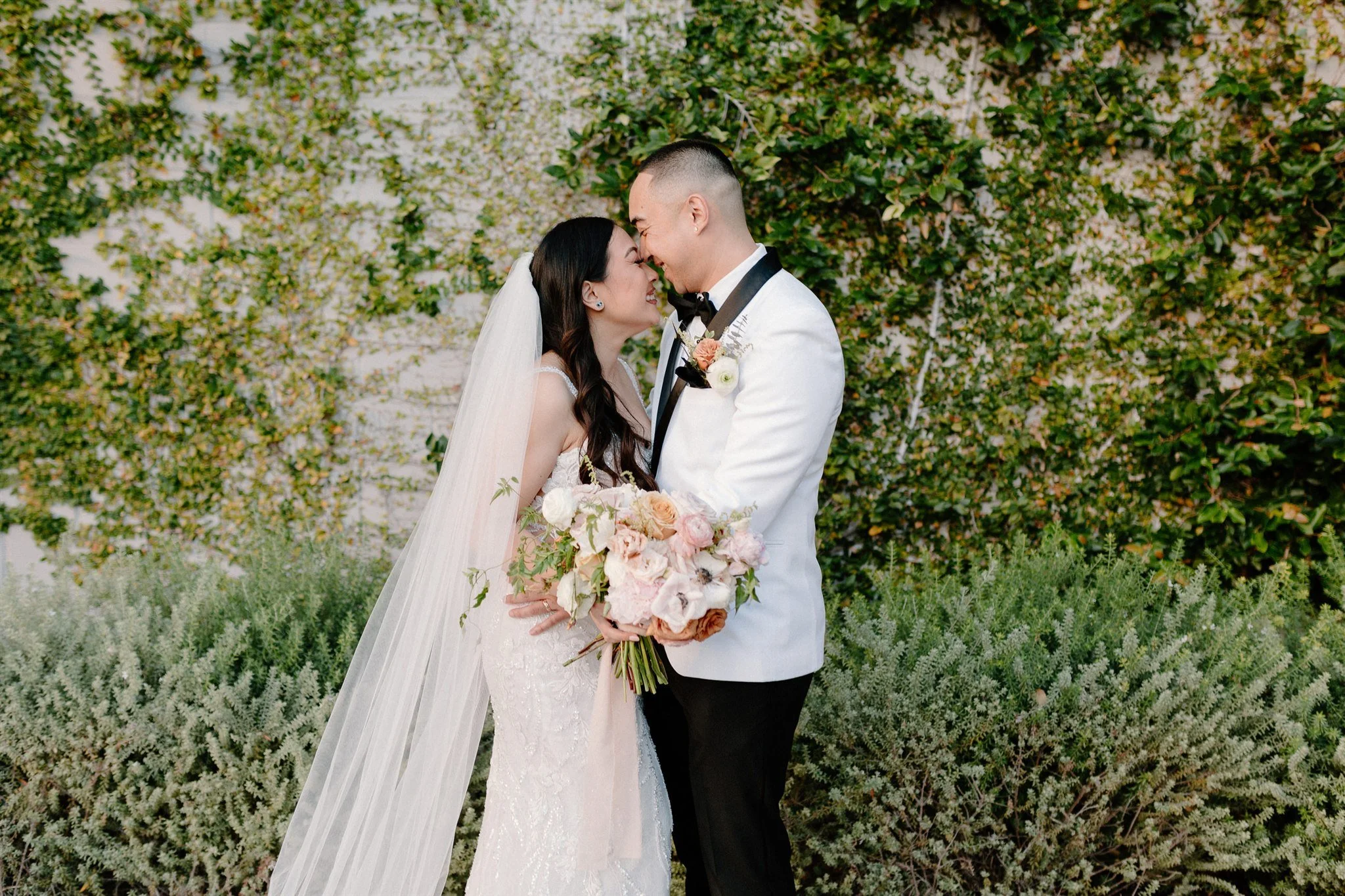 Elegant Wedding at St. Peter &amp; Paul Catholic Church and Costa Mesa Reception