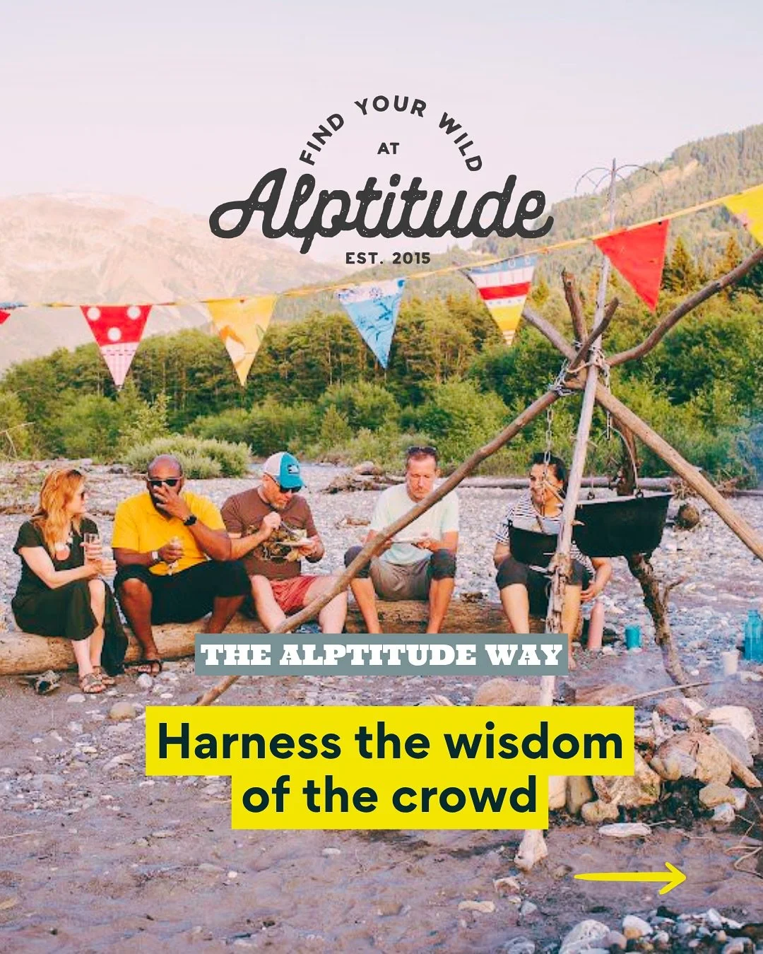 Real progress happens in community, not alone.

At Alptitude we use the Wise Crowds method to surface the wisdom of the group.

When one person shares a challenge, the entire group listens. 

The group mirrors what was said and asks clarifying questi