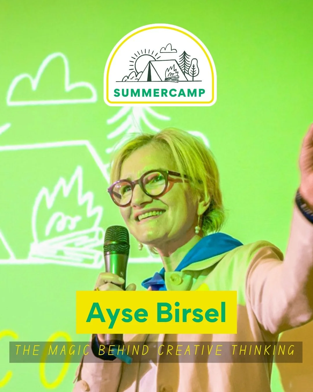 A lot of people think better answers come from thinking harder.

What if it&rsquo;s the opposite?

Ayse Birsel&nbsp;@aysebirselseck the cofounder of &nbsp;@birselplusseck will be at Summercamp this year to inspire us to get creative.

In her talk, sh
