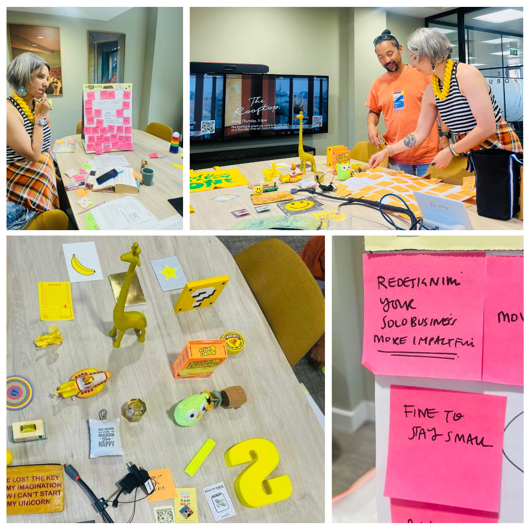 Working with Judy on our rebrand