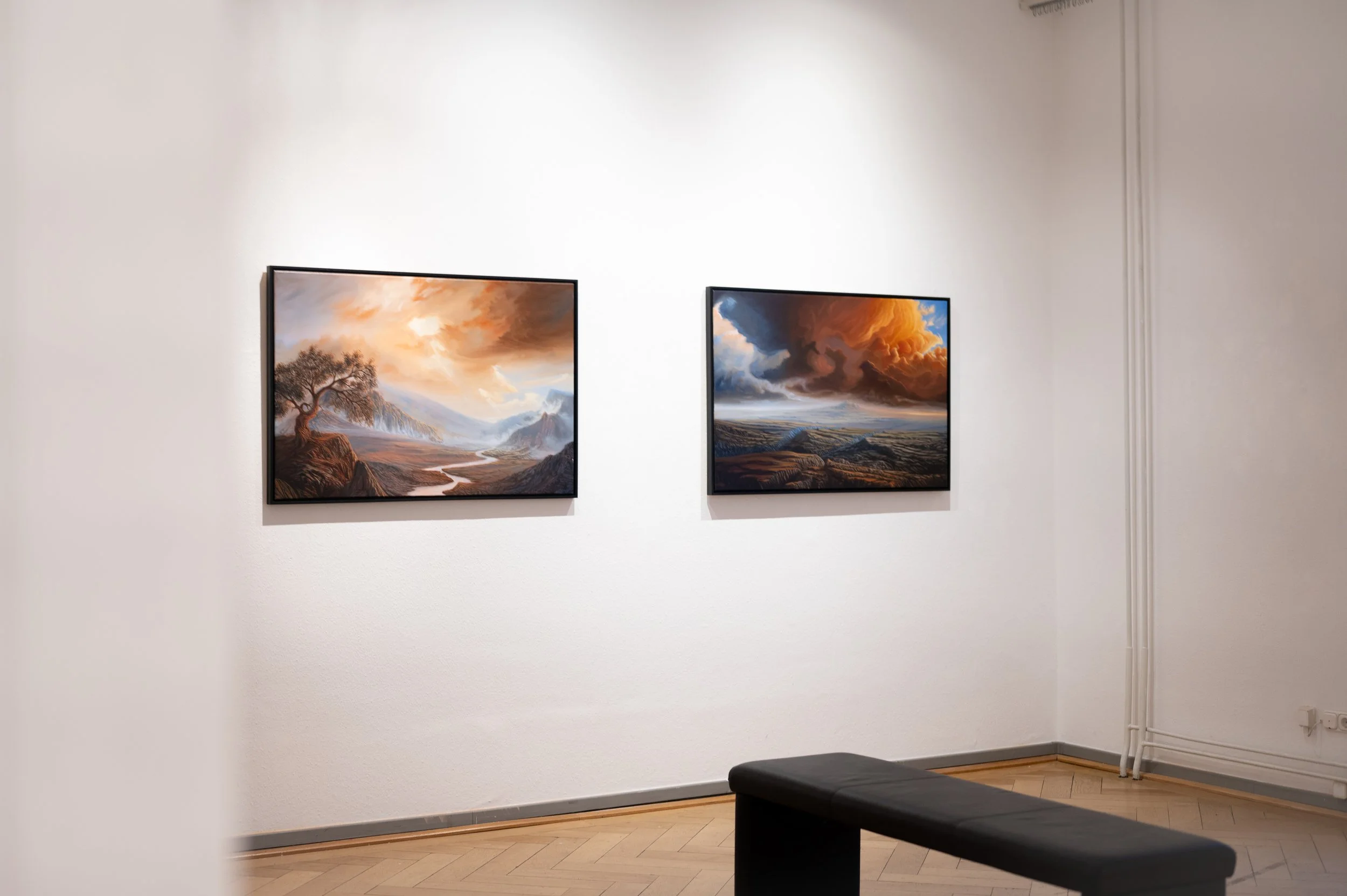 Breath of Life - Hope - Installations Ansicht - Einladung, Ausstellung Stimmungen in Landschaft und Portrait, Villa Claudia, Feldkirch, Kunst Vorarlberg, Forum für aktuelle Kunst, 22. Januar - 22. Februar 2026