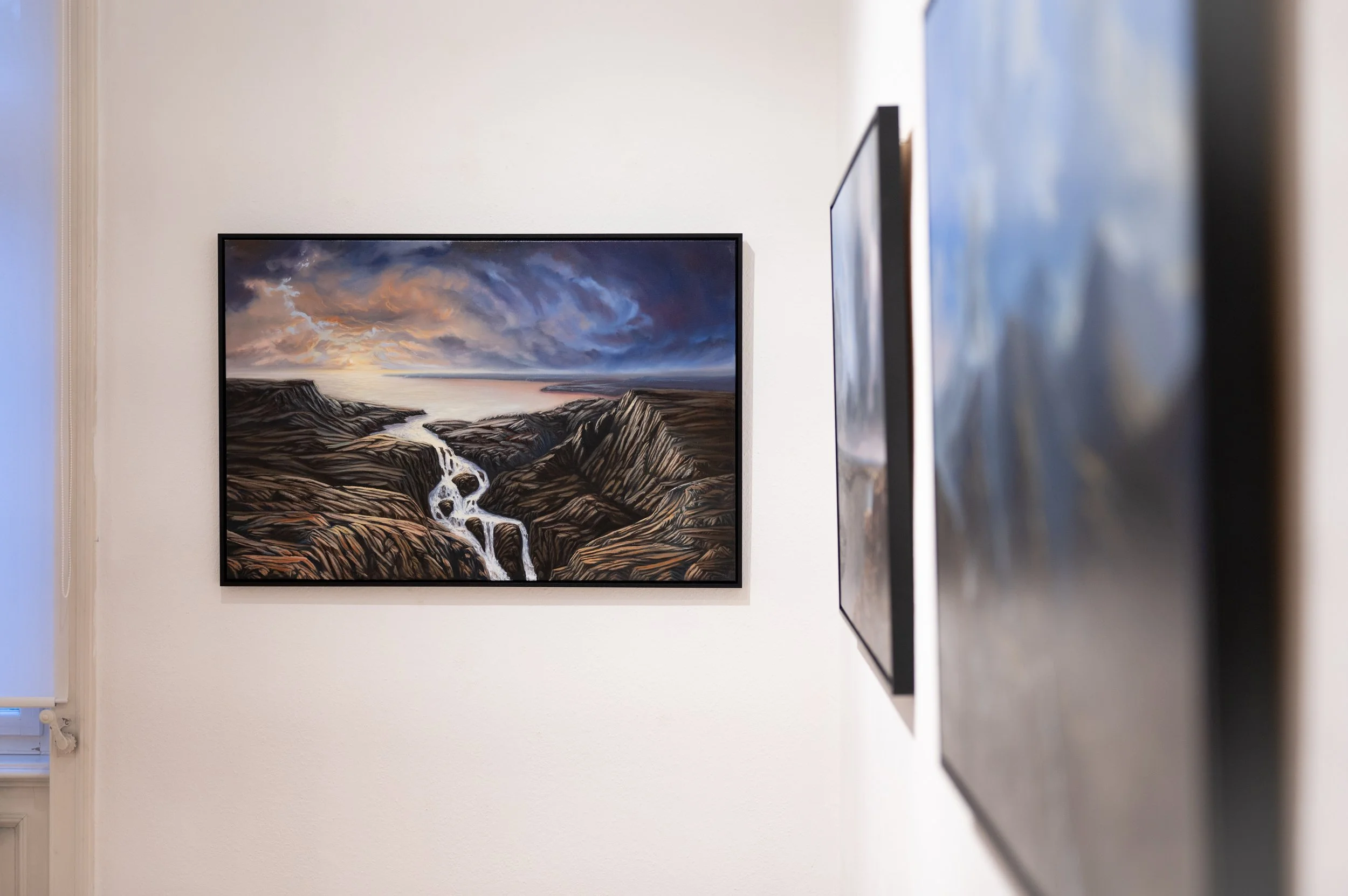 Water of Life - Eternity - Promise - Installations Ansicht - Einladung, Ausstellung Stimmungen in Landschaft und Portrait, Villa Claudia, Feldkirch, Kunst Vorarlberg, Forum für aktuelle Kunst, 22. Januar - 22. Februar 2026