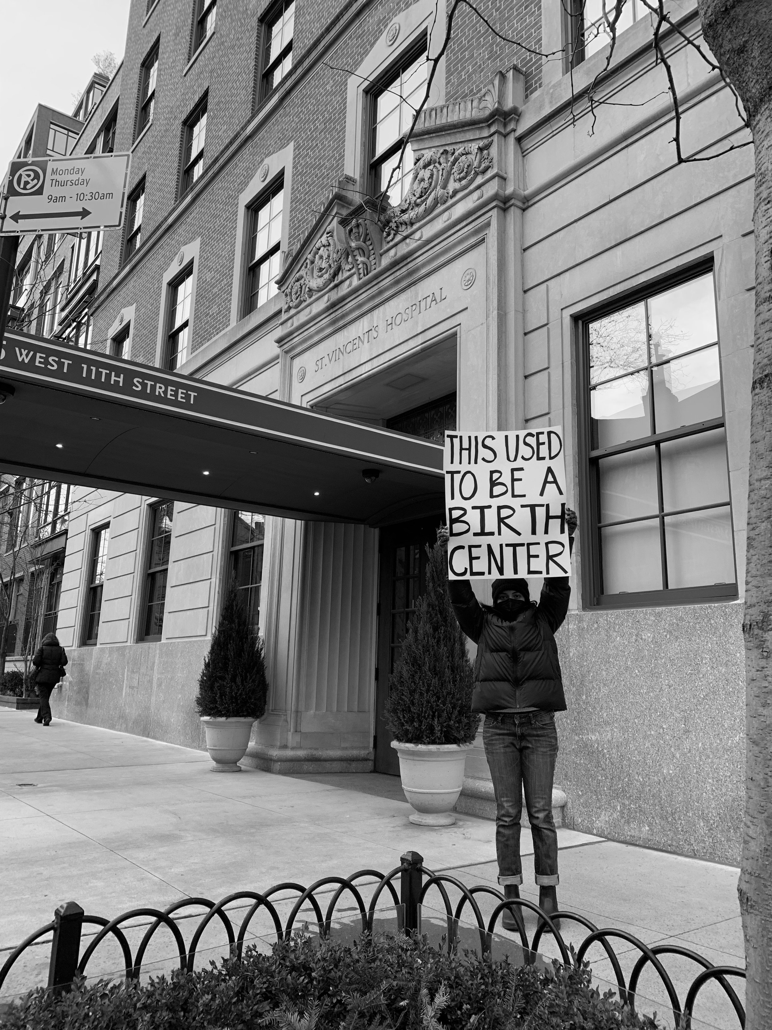 St. Vincent’s in-hospital birthing center at 151 West 11th street closed in 2010 due to financial pressure. The site is now luxury condos.