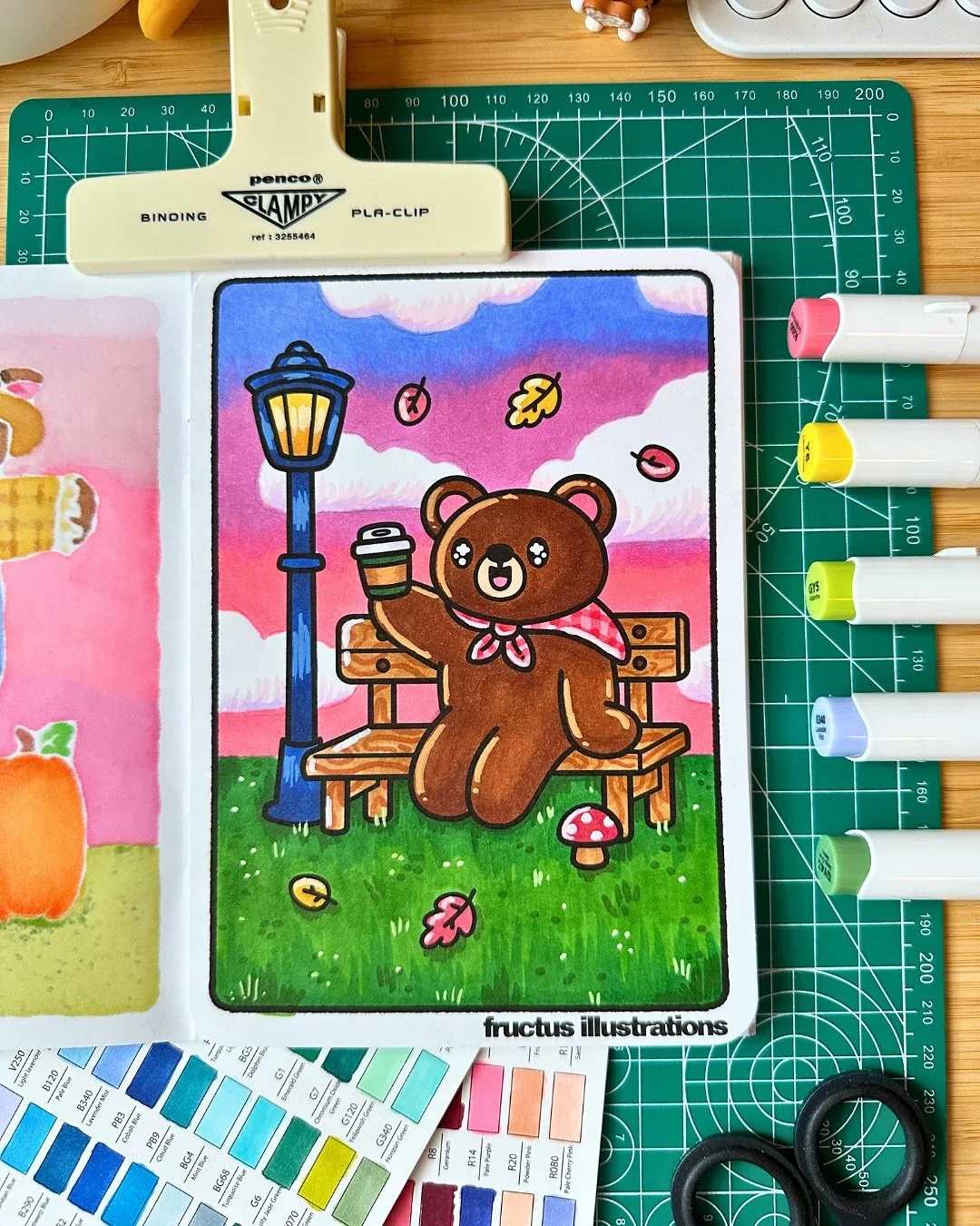 Fructober Day 07 🍁☕️

Let&rsquo;s join Benny in the park for a warm cup of coffee to get the day started! 

#fructober25 #coloringpages #coloringchallenge #coloringcommunity #coloringbook