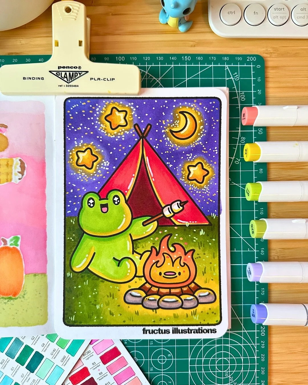 Fructober Day 08 🏕️🔥

Today Clover heads out to the woods for a camp night where he&rsquo;ll enjoy a few delicious marshmallows and sleep in his tent under the stars. 

#fructober25 #coloringpages #coloringchallenge #coloringcommunity #coloringbook