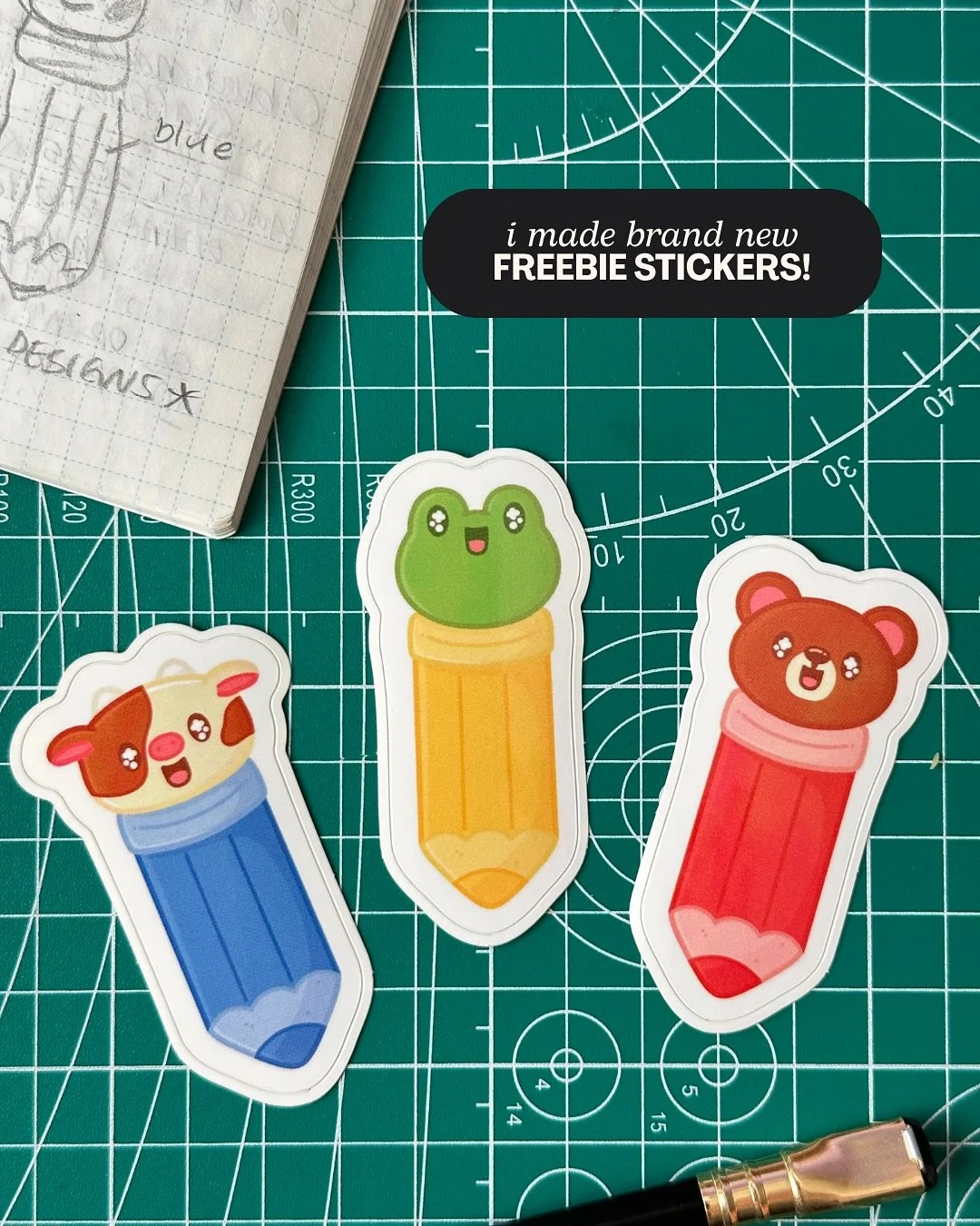 Since starting Fructus Illustration, I’ve always loved including extra goodies like freebie stickers with all my orders. I think it’s a fun way to give back to customers and say thank you for supporting my small business. 
Over the years