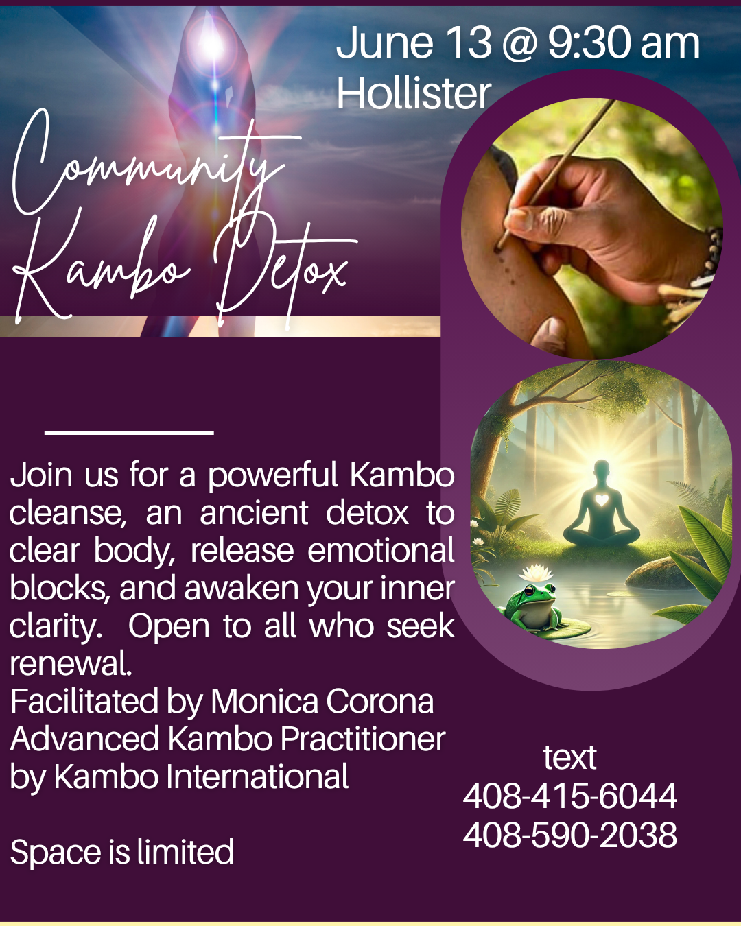 Community Detox with Kambo 
