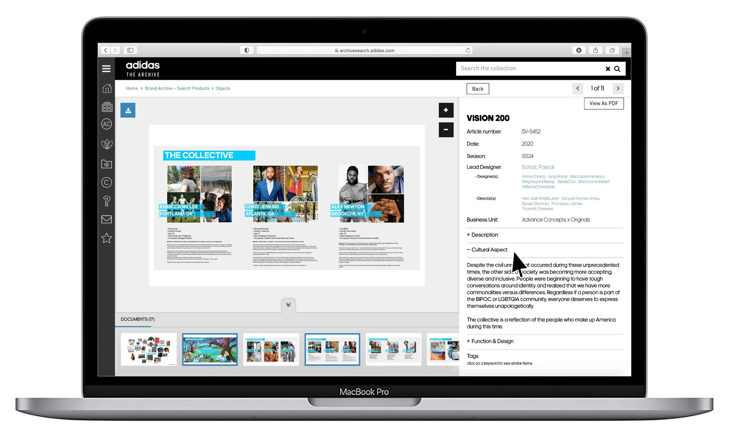 Page 1C: EDUCATIONAL 

As you are scrolling through the design pack you see on the righthand side an area that discusses the cultural influences. The cultural influence tab focuses on consumer insights and the environment  which they are living in at