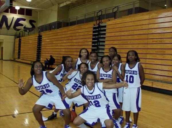 High School basketball team (me center)
