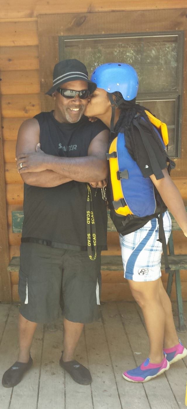 My dad and I (white water rafting)