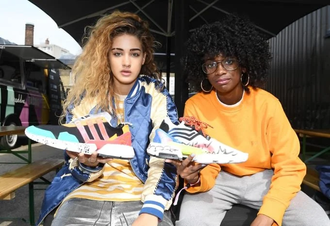 Participants from adidas new P.O.D. System Sneaker with Pharrell at the London Maker Lab