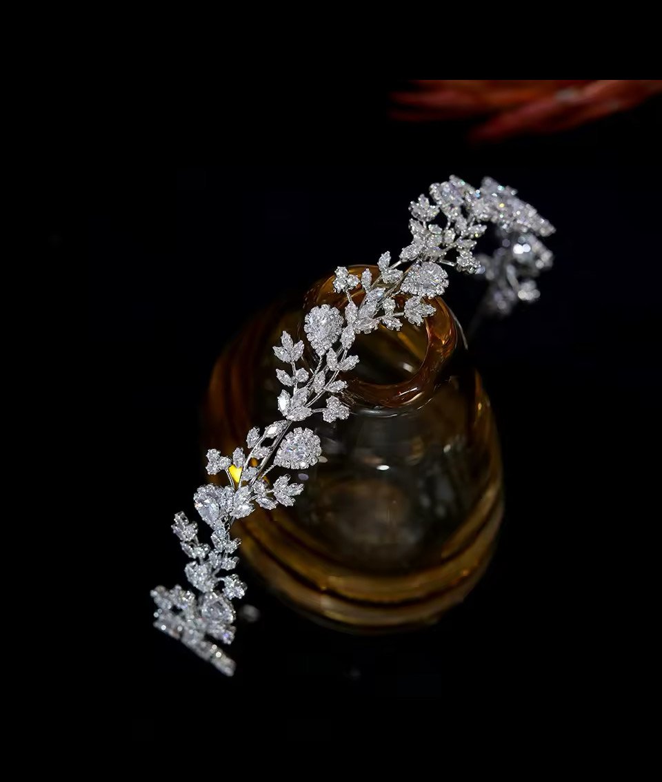 Vine Leaves Crystal Headband
