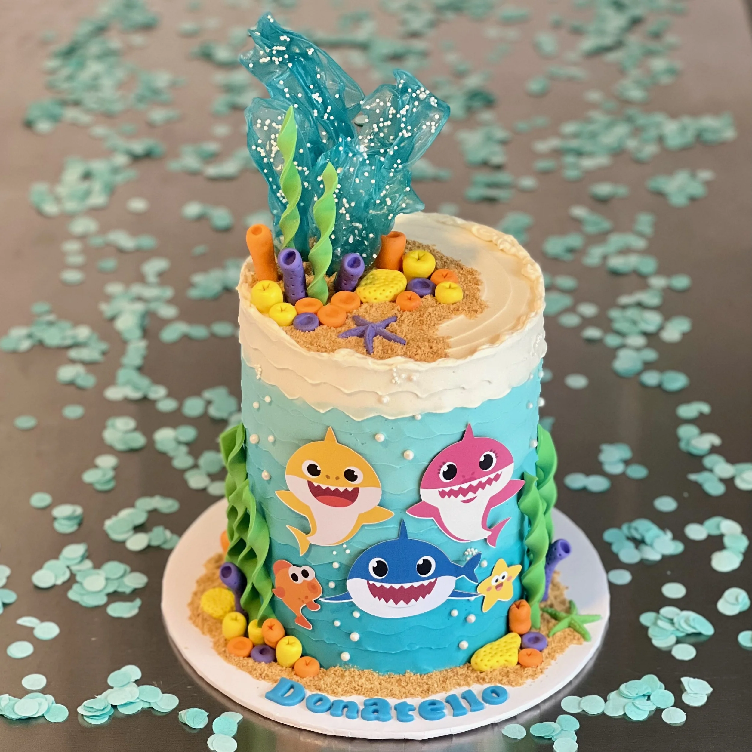 Baby Shark Cake blue