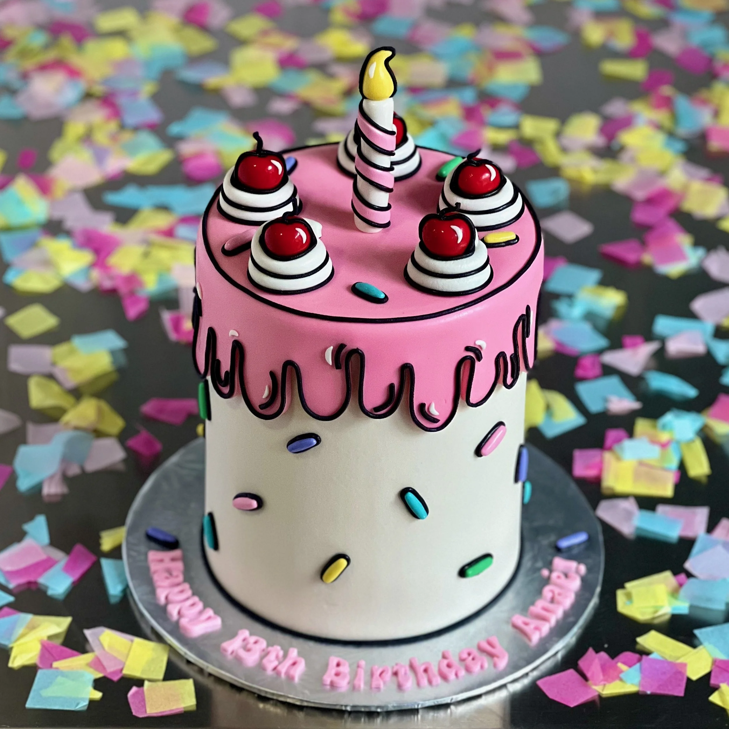 The Sprinkles Cartoon Cake • Le Gâteau Dessin Animé & Confettis