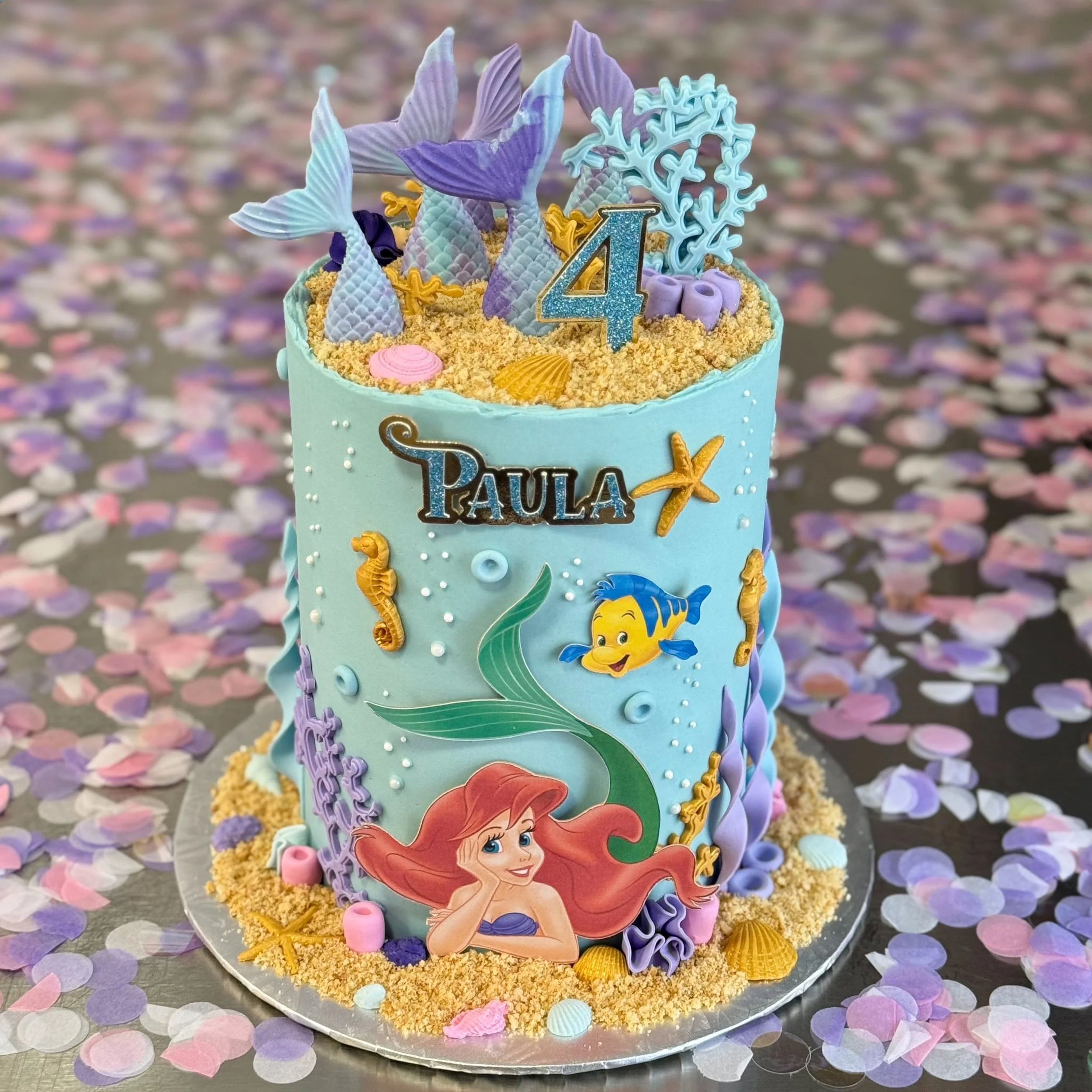 The Little Mermaid Cake • Le Gâteau Petite Sirène