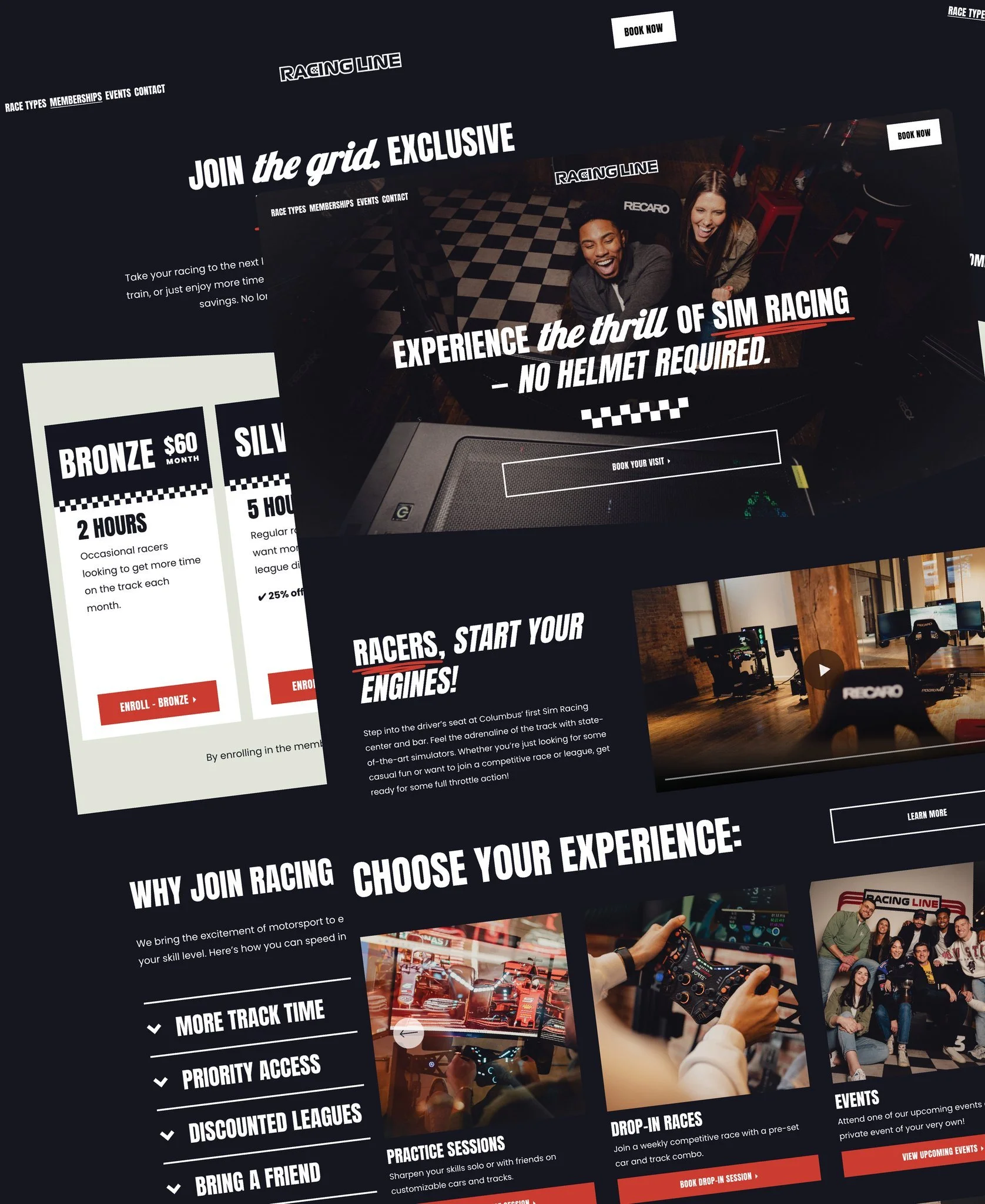 Bringing the thrill of the track online.
@racinglinecbus needed a website that matched the tone and energy of their new brand. We built a digital experience that feels fast, immersive, and electric, just like the real thing. Bold visuals. Seamless na